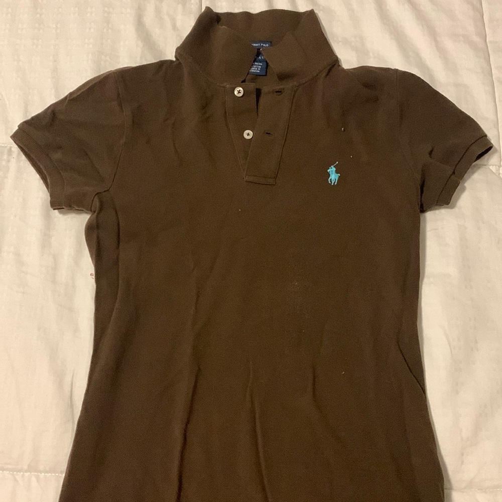 Brown Ralph Lauren polo